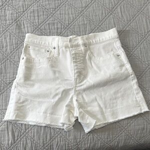 J. Crew High Waist White Shorts